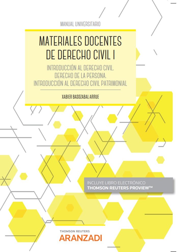 MATERIALES DOCENTES DE DERECHO CIVIL I - 9788411248457