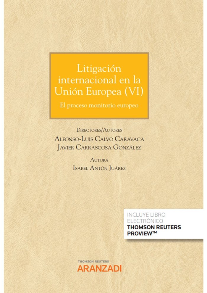LITIGACION EN LA UNION EUROPEA VI - 9788411250542