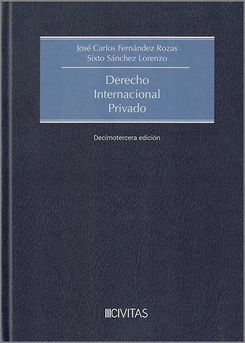 DERECHO INTERNACIONAL PRIVADO 2024 13ªED - 9788411259934 Imagen principal del producto