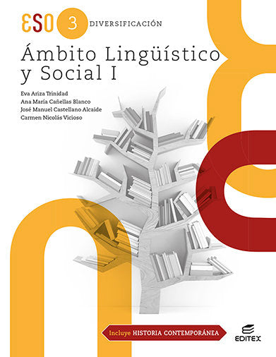 Diversificación Ámbito Lingüístico y Social I (incluye Historia Contemporánea) | Varios autores | 9788411344647 (EDITEX) Imagen principal del producto