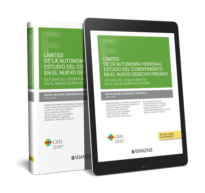 LIMITES AUTONOMIA PERSONAL ESTUDIO COSENTIMIENTO NUEVO DEREC - 9788411636070