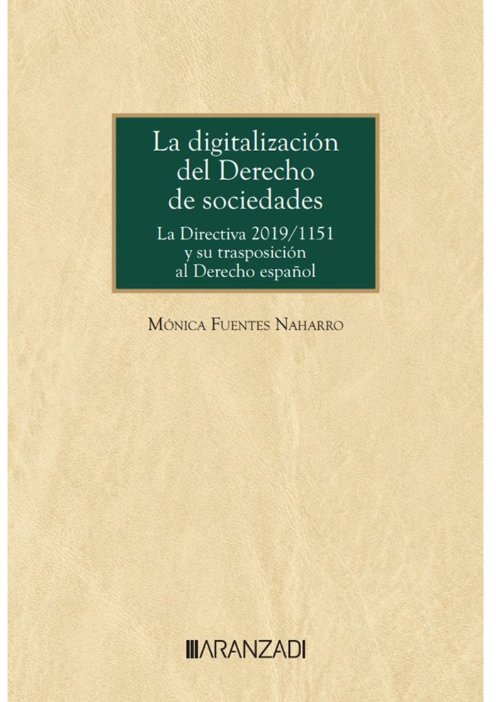 LA DIGITALIZACION DEL DERECHO DE SOCIEDADES - 9788411638098 Imagen principal del producto