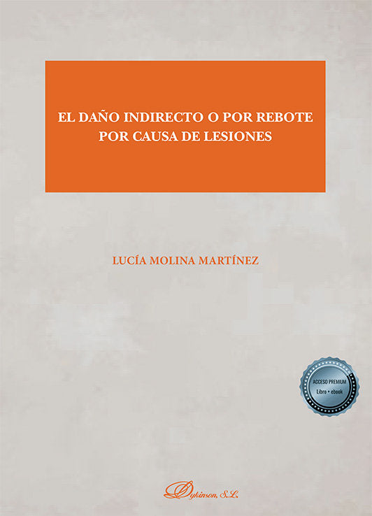 EL DAÑO INDIRECTO O POR REBOTE POR CAUSA DE LESIONES - 9788411707039