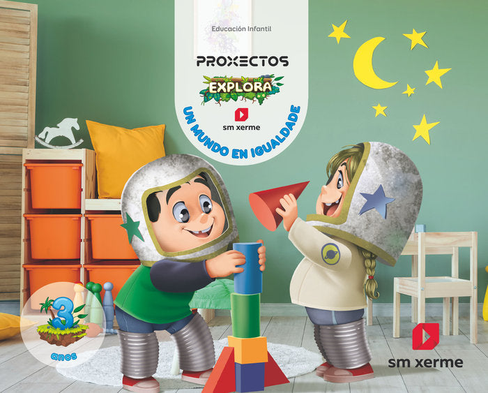 UN MUNDO EN IGUALDADE 3AÑOS GALICIA EXPLORA CICLO 24 | Varios Autores | 9788411790468 (Xerme Sm)