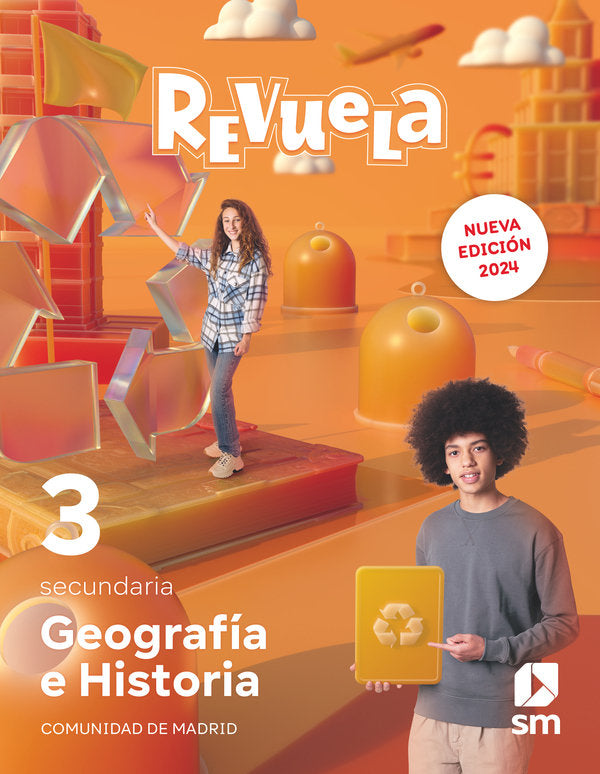 Geografía e Historia. 3 Secundaria. Revuela. Comunidad de Madrid | Varios autores | 9788411826518 (SM) Imagen principal del producto