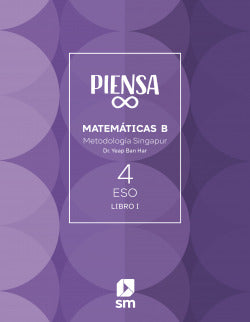 (25).MATEMATICAS 4º ESO Piensa Infinito. Singapur (Sm) - 9788411829892 Imagen principal del producto