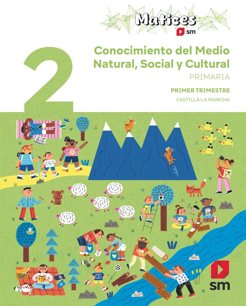 ✅ CONOCIMIENTO DEL MEDIO 2º PRIMARIA MATICES CASTILLA-LA MANCHA | Varios autores | 9788411829939 (Ediciones SM) Imagen principal del producto