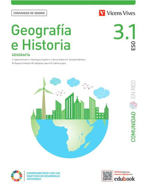Geografía e Historia 3 (3.1-3.2+Separatas) Comunidad de Madrid (Comunidad en Red) | Varios autores | 9788411937740 (VICENS VIVES) Imagen principal del producto