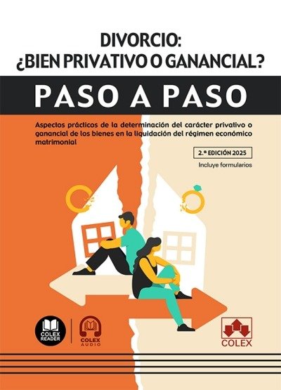 DIVORCIO BIEN PRIVATIVO O GANANCIAL 2ª ED PASO A PASO - 9788411948579 Imagen principal del producto