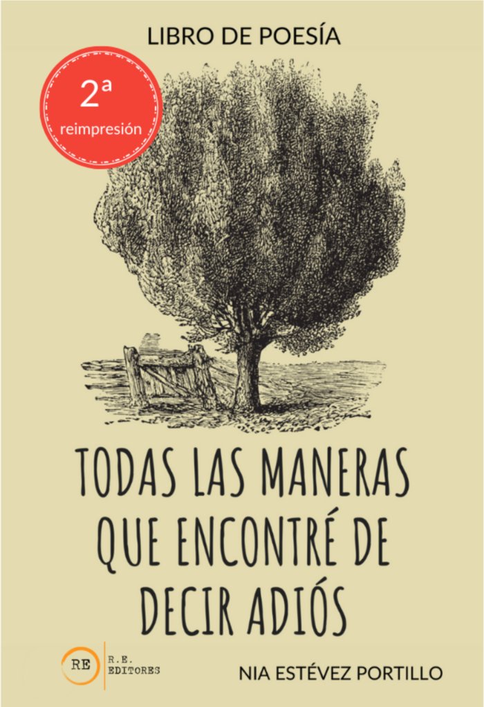 TODAS LAS MANERAS QUE ENCONTRÉ DE DECIR ADIÓS I Estévez Portillo, Nia I R.E. Editorial I 9788412593730 Imagen principal del producto