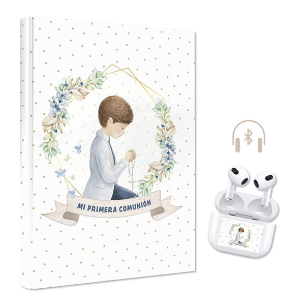 Libro Comunión Niño Orla y Auriculares ARGUVAL