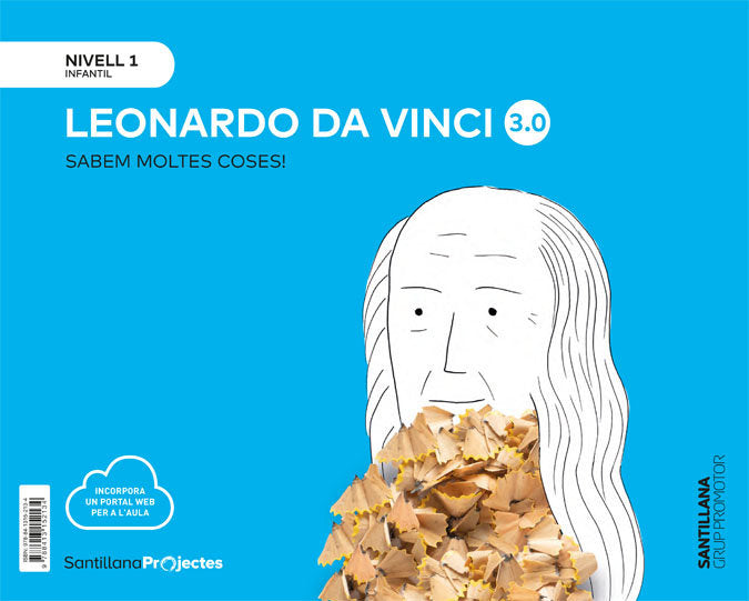 SABEM MOLTES COSES 3,0 1 LEONARDO DA VINCI 3AÑOS 20 | Varios Autores | 9788413152134 (Grup Promotor Santillana)