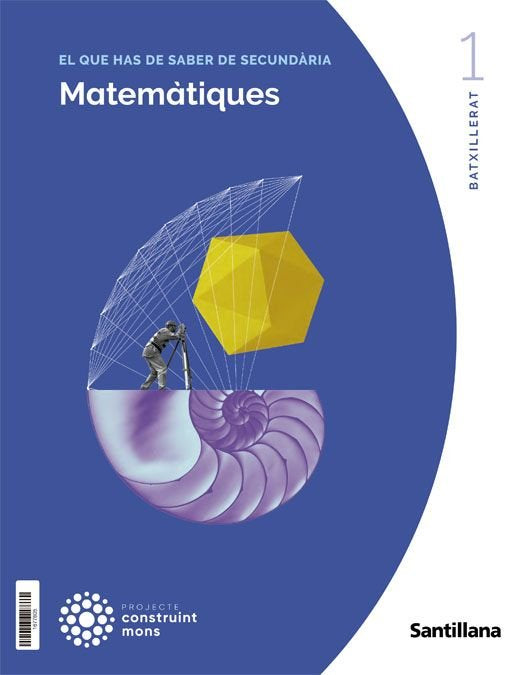 ✅ MATEMATIQUES CCSS 1ºNB MEDITERRANEA CATALAN 22 CONSTR,MONS I AA,VV I GRUP PROMOTOR SANTILLANA I 9788413158341 Imagen principal del producto