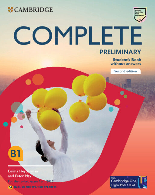 Complete Preliminary Second edition English for Spanish Speakers Student's Book without answers with Digital Pack