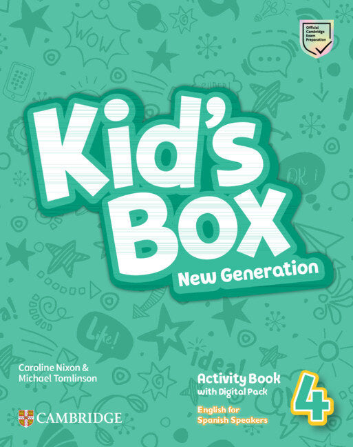 Kid's Box New Generation English for Spanish Speakers Level 4 Activity Book with Home Booklet and Digital Pack | Varios autores | 9788413224978 (Cambridge) Imagen principal del producto