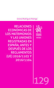 RELACIONES ECONOMICAS MATRIMONIOS Y UNIONES REGISTRADAS EN E - 9788413364667 Imagen principal del producto