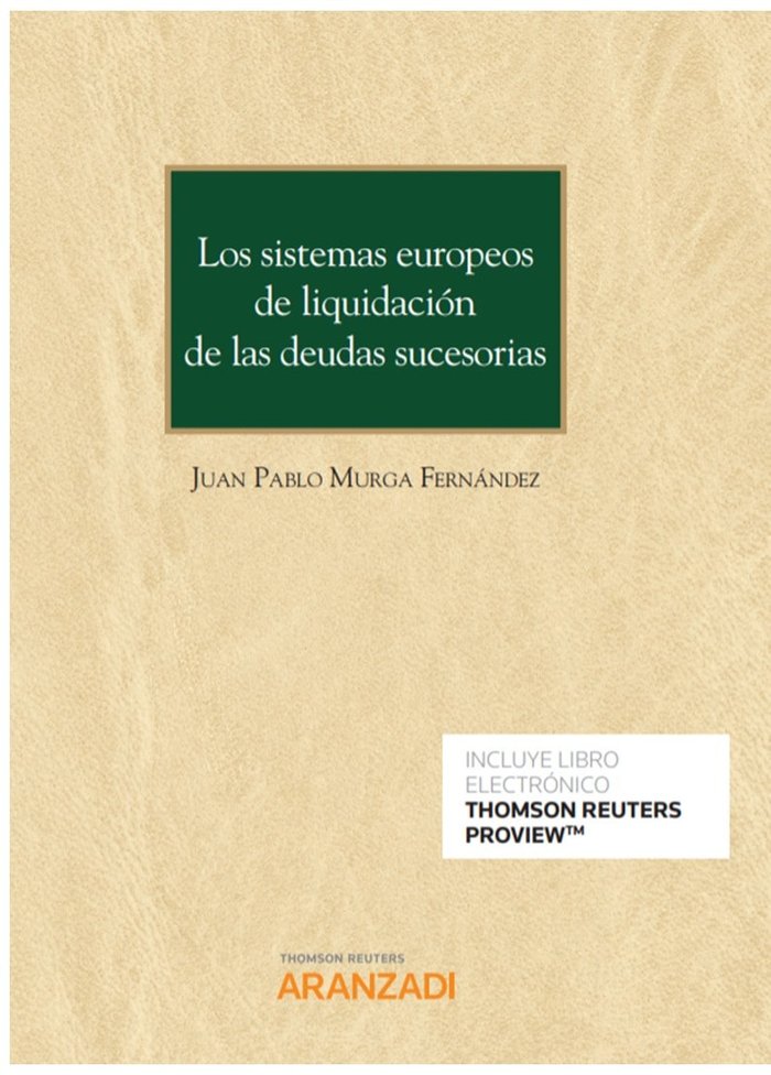 SISTEMAS EUROPEOS DE LIQUIDACION DEUDAS SUCESORIAS DUO - 9788413469805