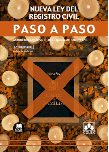 NUEVA LEY DEL REGISTRO CIVIL PASO A PASO - 9788413592497 Imagen principal del producto