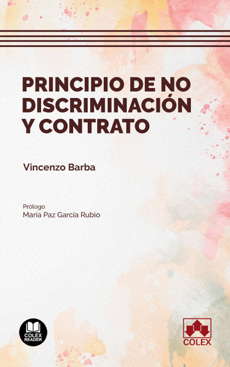 PRINCIPIO DE NO DISCRIMINACION Y CONTRATO - 9788413597720 Imagen principal del producto