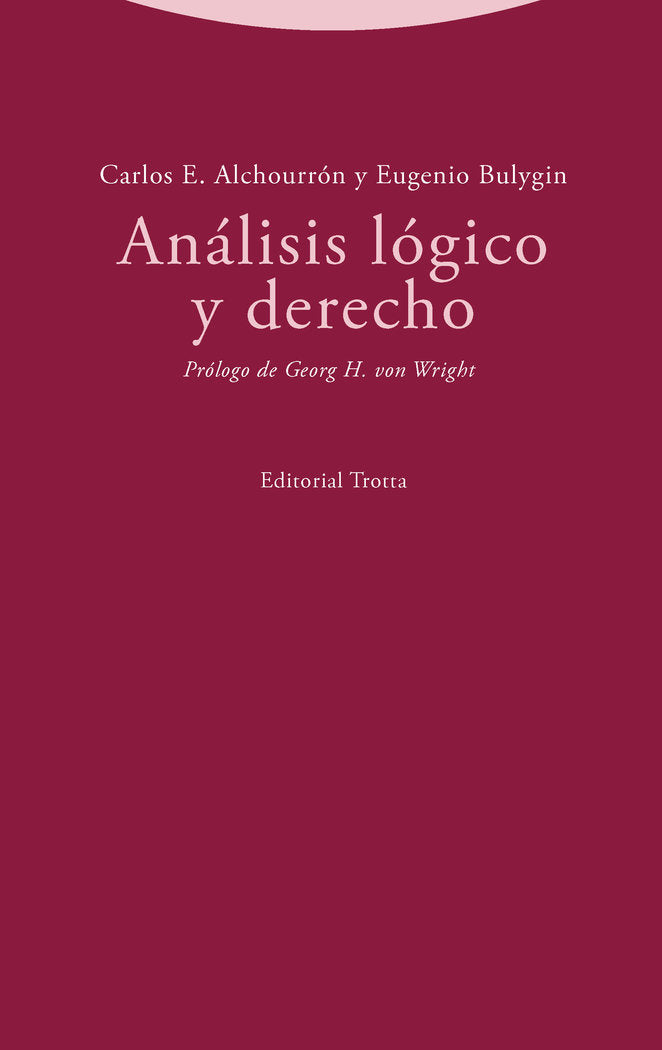 ANALISIS LOGICO Y DERECHO - 9788413640013 Imagen principal del producto