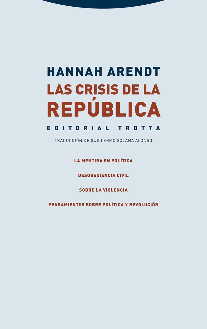 LAS CRISIS DE LA REPUBLICA - 9788413641102 Imagen principal del producto