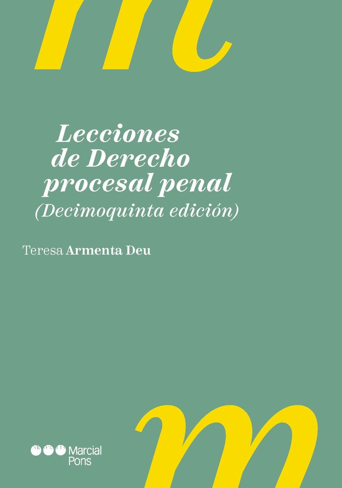 LECCIONES DE DERECHO PROCESAL PENAL 2024 15º ED - 9788413818474 Imagen principal del producto
