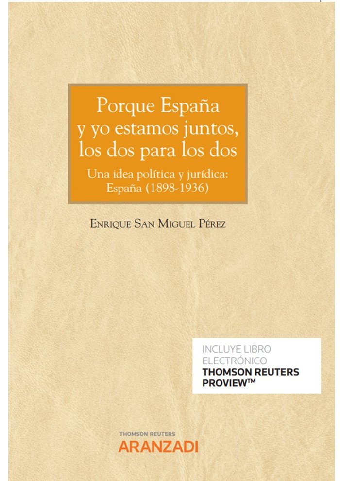 PORQUE ESPAÑA Y YO ESTAMOS JUNTOS LOS DOS PARA LOS DOS - 9788413917207 Imagen principal del producto