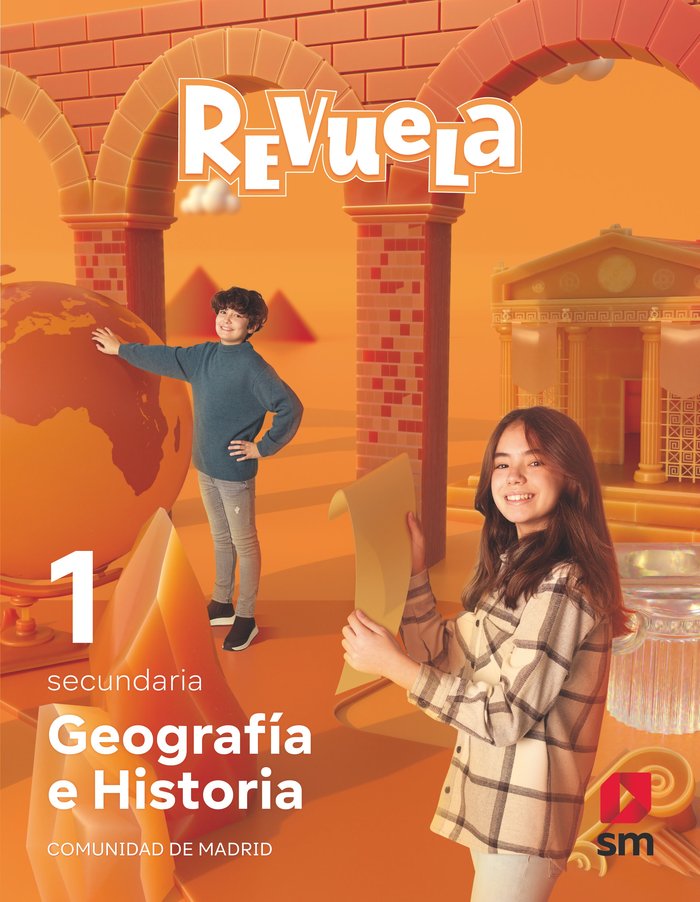 Geografía e Historia. 1 Secundaria. Revuela. Comunidad de Madrid | Varios autores | 9788413928029 (SM) Imagen principal del producto