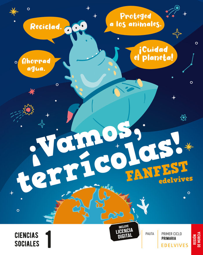 CIENCIAS SOCIALES 1oEP MURCIA 23 FANFEST | AA,VV | 9788414041963 (Edelvives) Imagen principal del producto