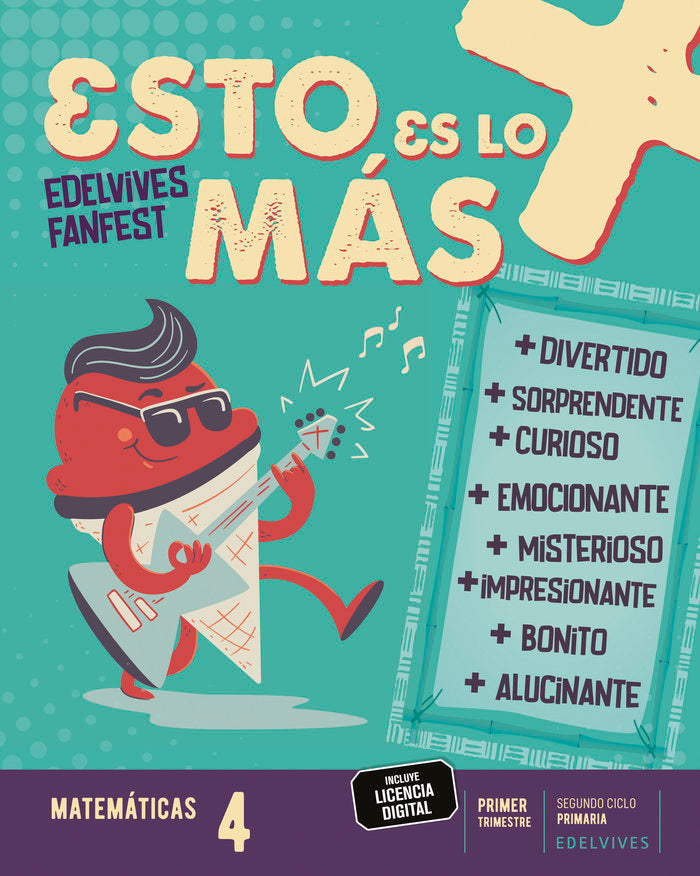 Proyecto: FanFest. Matemáticas 4. Trimestres | Área de Proyectos Educativos de Primaria Edelvives | 9788414043950 (Edelvives) Imagen principal del producto