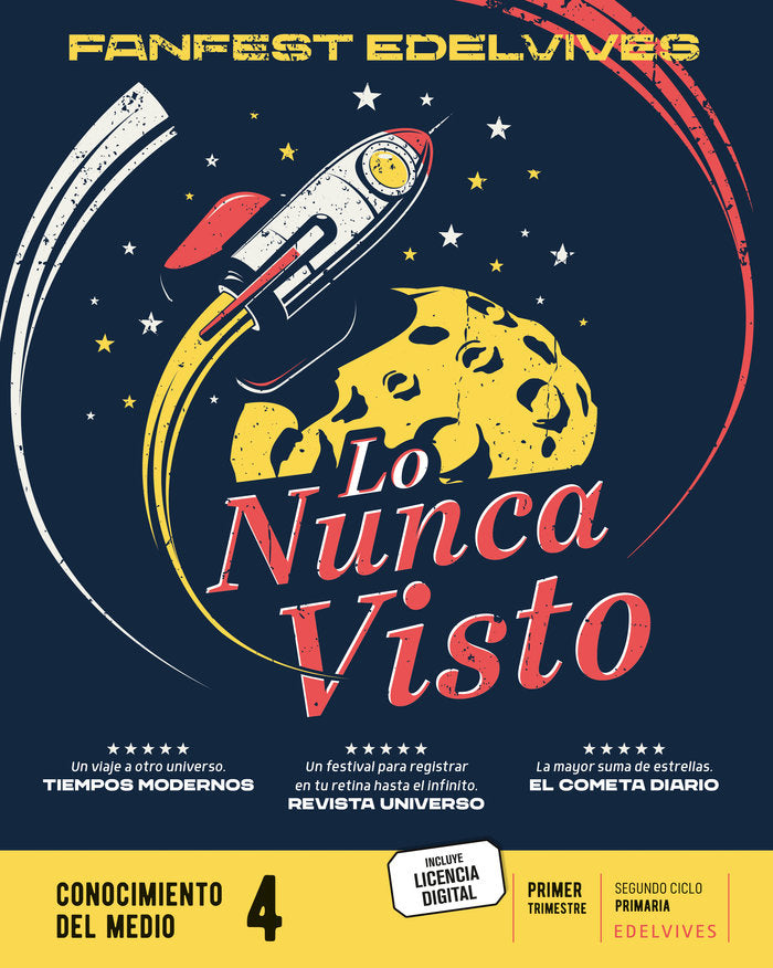 Proyecto: FanFest. Conocimiento del medio 4. Trimestres | Área de Proyectos Educativos de Primaria Edelvives | 9788414043967 (Edelvives) Imagen principal del producto