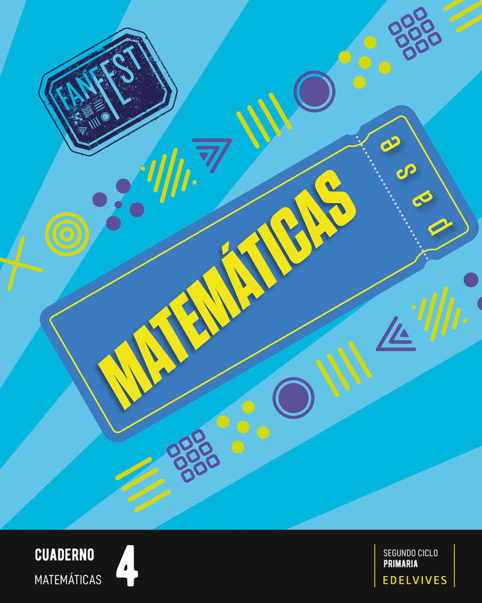 Proyecto: FanFest. Matemáticas 4 - Cuaderno | Varios autores | 9788414044018 (Edelvives) Imagen principal del producto