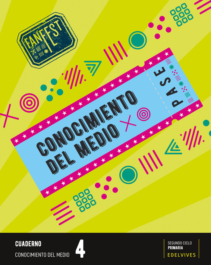 Proyecto: FanFest. Conocimiento del medio 4 - Cuaderno | Área de Proyectos Educativos de Primaria Edelvives | 9788414044025 (Edelvives) Imagen principal del producto