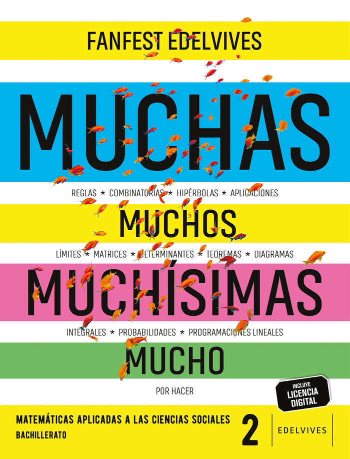 ✅ MATEMATICAS APLICADAS CCSS 2ºBACH 23 FANFEST I AA,VV I EDELVIVES I 9788414044780