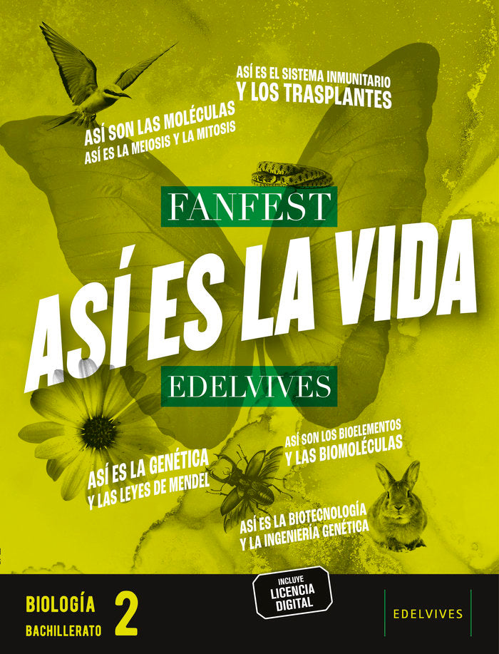 ✅ BIOLOGIA 2ºBACH 23 FANFEST I AA,VV I EDELVIVES I 9788414044810 Imagen principal del producto