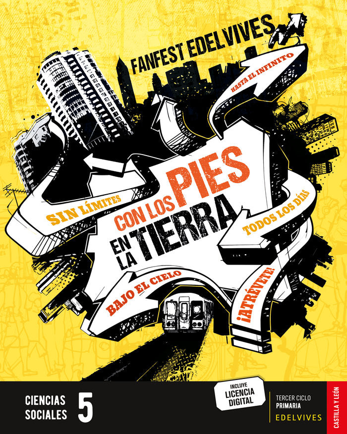 Proyecto: FanFest. Ciencias Sociales 5 [Castilla y León] | Área de Proyectos Educativos de Primaria Edelvives | 9788414045213 (Edelvives) Imagen principal del producto