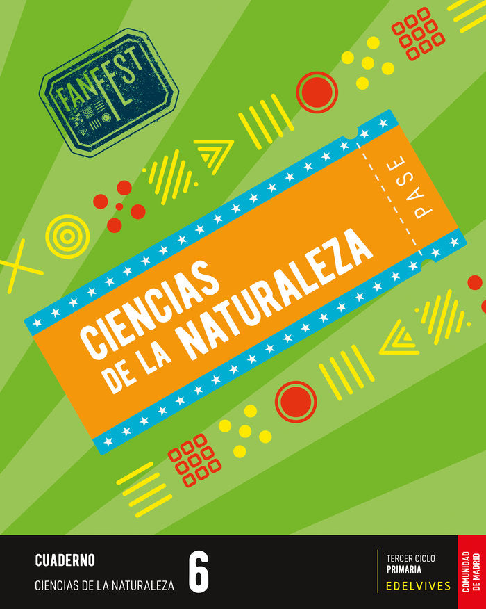 Proyecto: FanFest. Ciencias de la Naturaleza 6. Cuaderno [Comunidad de Madrid] | Varios autores | 9788414045688 (Edelvives) Imagen principal del producto