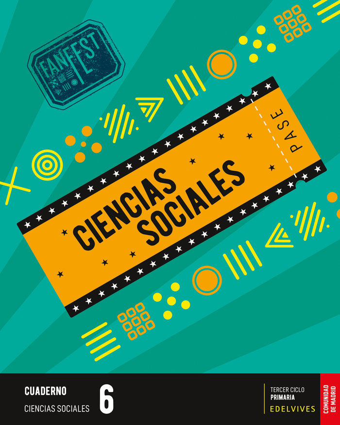 Proyecto: FanFest. Ciencias Sociales 6 - Cuaderno [Comunidad de Madrid] | Varios autores | 9788414045879 (Edelvives) Imagen principal del producto