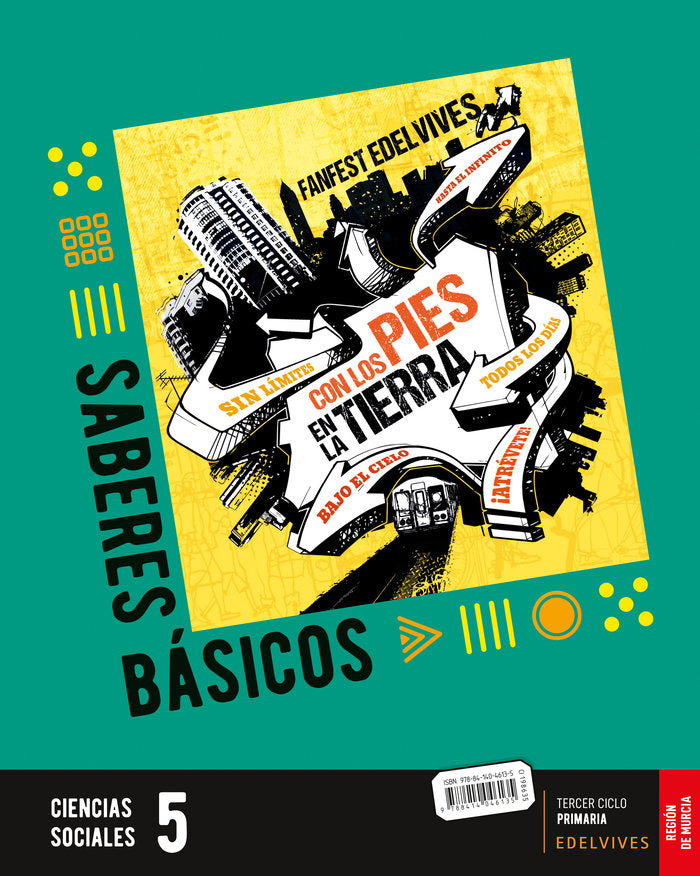 Proyecto: FanFest. Ciencias Sociales 5 [Murcia] | Área de Proyectos Educativos de Primaria Edelvives | 9788414046135 (Edelvives) Imagen principal del producto