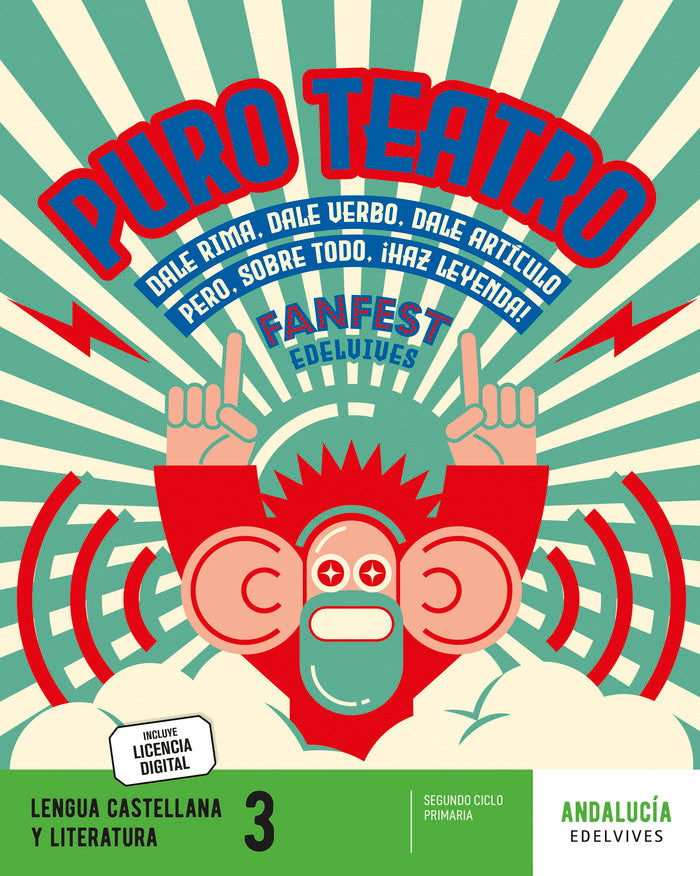 Proyecto: FanFest. Lengua castellana y Literatura 3 [Andalucía] | Área de Proyectos Educativos de Primaria Edelvives | 9788414048504 (Edelvives) Imagen principal del producto