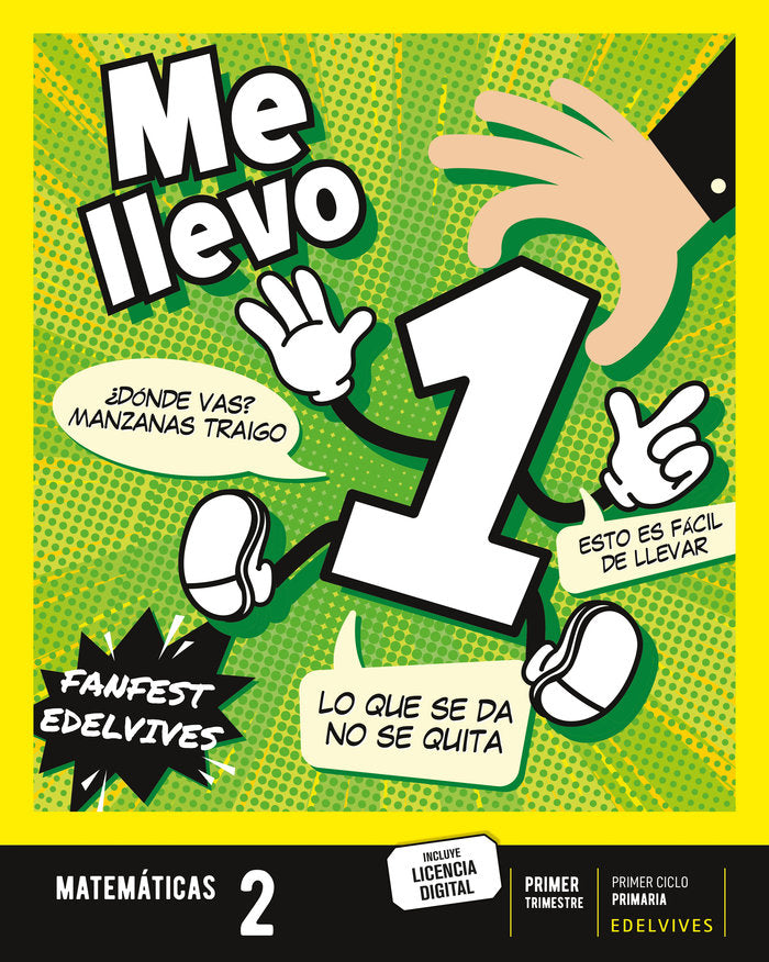 MATEMATICAS 2º de Primaria C,LEON/GAL 23 FANFEST | AA,VV | 9788414049938 (Edelvives) Imagen principal del producto
