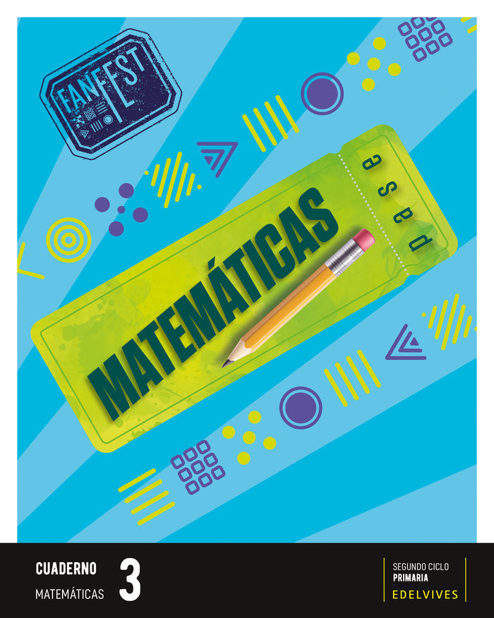 Proyecto: FanFest - Matemáticas 3 - Cuaderno [Castilla y León - Galicia] | Varios autores | 9788414049990 (Edelvives) Imagen principal del producto