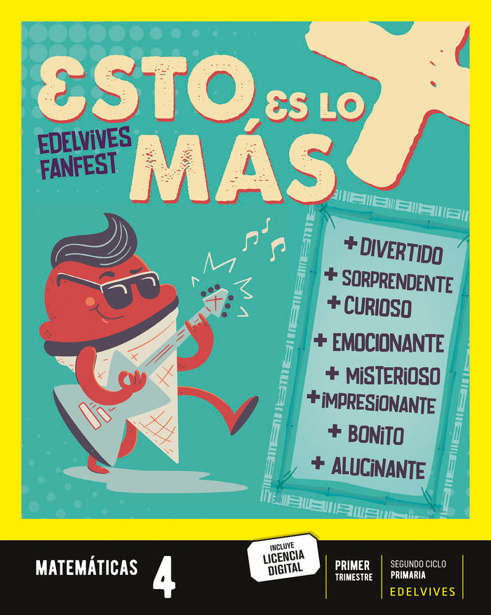 Proyecto: FanFest - Matemáticas 4. Trimestres [Castilla y León - Galicia] | Área de Proyectos Educativos de Primaria Edelvives | 9788414050033 (Edelvives) Imagen principal del producto