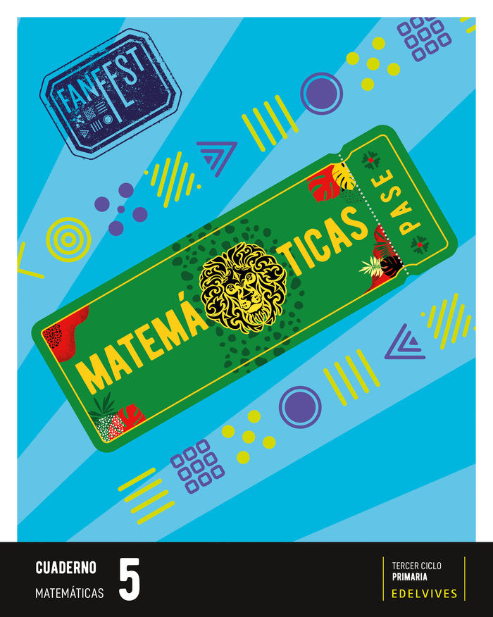 Proyecto: FanFest - Matemáticas 5 - Cuaderno [Castilla y León - Galicia] | Varios autores | 9788414050095 (Edelvives) Imagen principal del producto