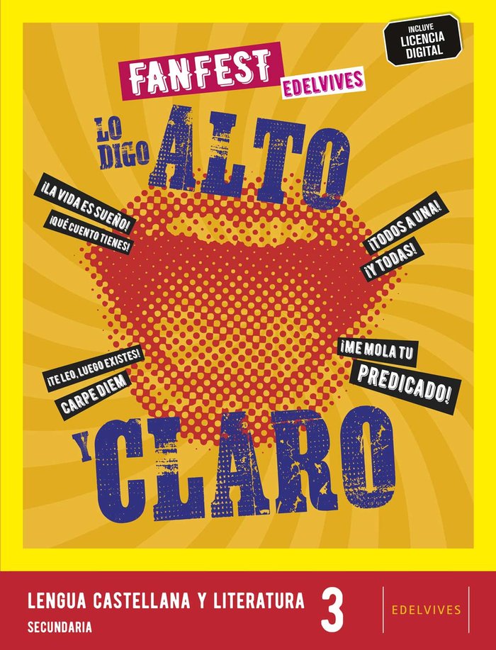 Proyecto: FanFest - Lengua Castellana y Literatura 3ºESO [Murcia] | Varios autores | 9788414054857 (EDELVIVES) Imagen principal del producto