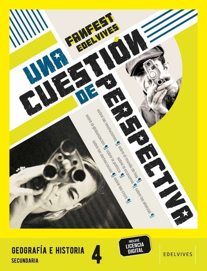 Proyecto: FanFest - Geografía e Historia 4ºESO [Murcia] | Área de Proyectos Educativos de Secundaria Edelvives | 9788414054864 (EDELVIVES) Imagen principal del producto