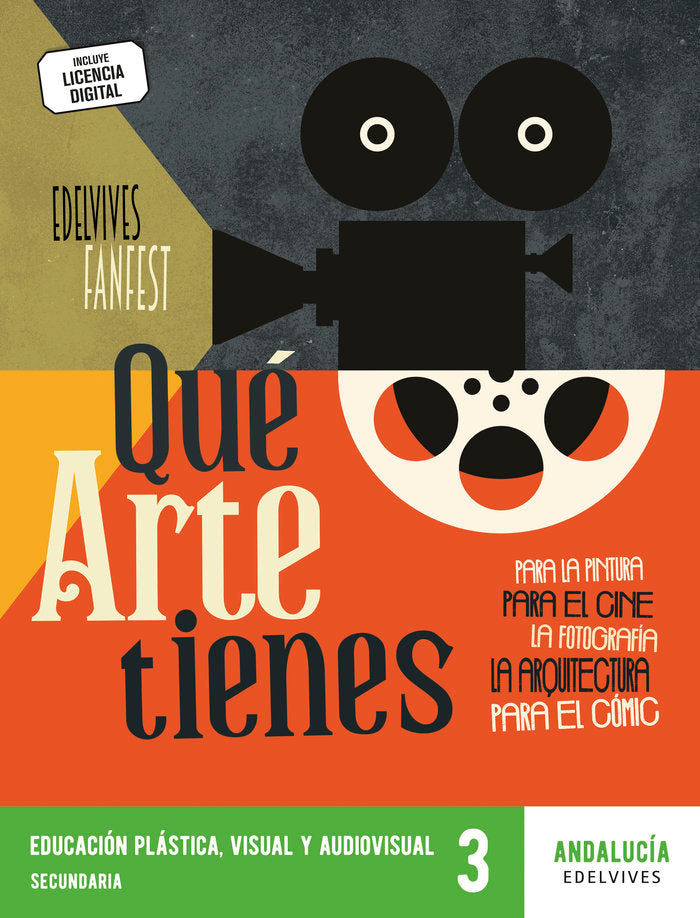 Proyecto: FanFest - Educación Plástica, Visual y Audiovisual 3ºESO [Andalucía] | Varios autores | 9788414057315 (EDELVIVES) Imagen principal del producto