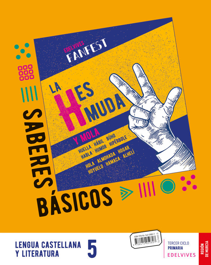 Proyecto: FanFest. Lengua castellana y Literatura 5. Trimestres [Murcia] | Área de Proyectos Educativos de Primaria Edelvives | 9788414059807 (Edelvives) Imagen principal del producto