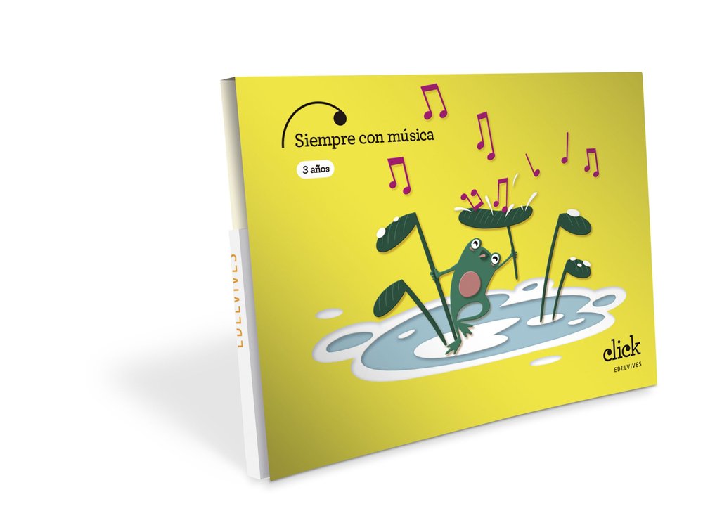 MUSICA 3AÑOS EI 25 CLICK | Varios Autores | 9788414063538 (Edelvives) Imagen principal del producto
