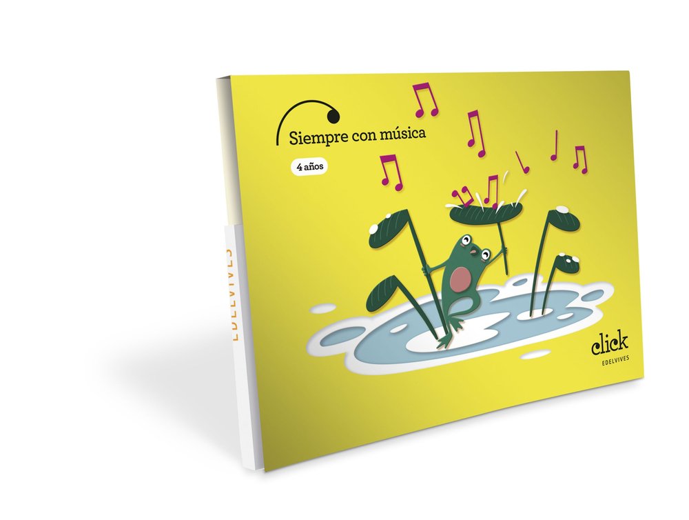 MUSICA 4AÑOS EI 25 CLICK | AA,VV | 9788414063545 (Edelvives) Imagen principal del producto